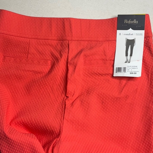 🆕 RAFAELLA Comfort Cayenne Elastic Waist Capri pants - Picture 3 of 7